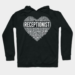 Receptionist Heart Hoodie